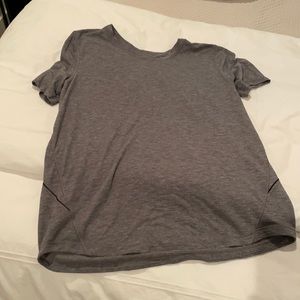 Lulu Lemon Grey workout top